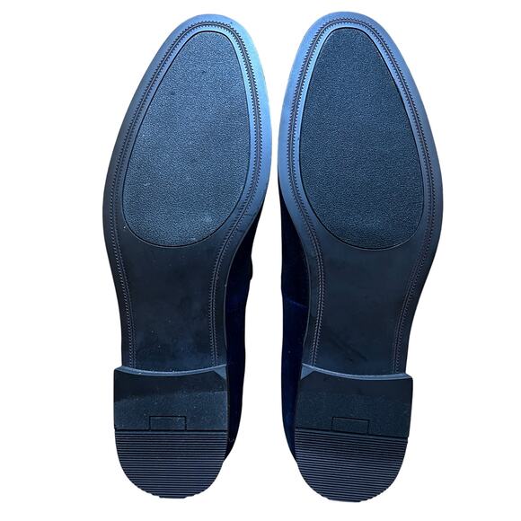 Inc Nova Sequin Skull Graphic Blue Velvet Loafer Mens 13M Slipper Shoes main image 4